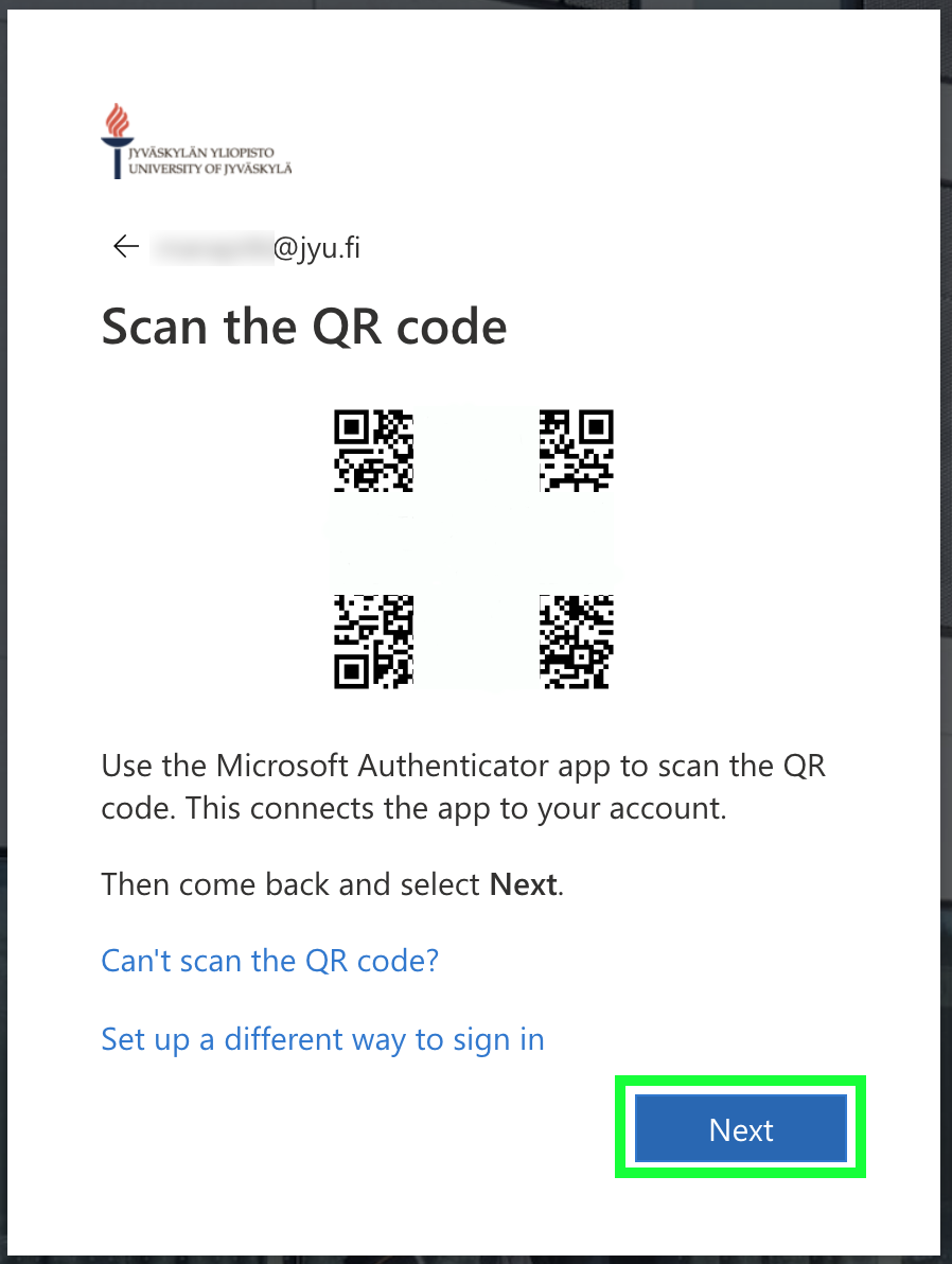 Scan the QR code