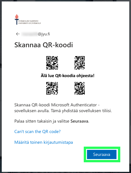Skannaa QR-koodi