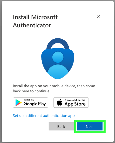 Install Microsoft Authenticator