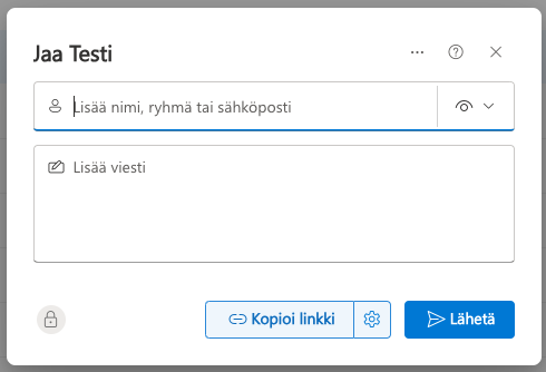 Kansion jakaminen OneDrivessa