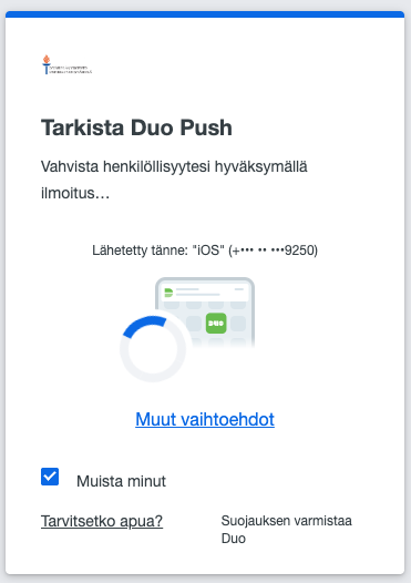 Tarkista Duo Push
