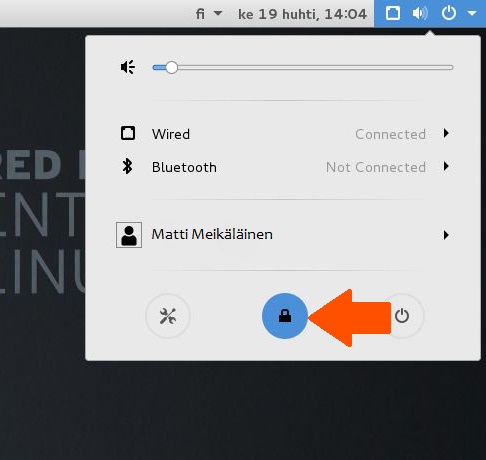 Linux työaseman lukitseminen