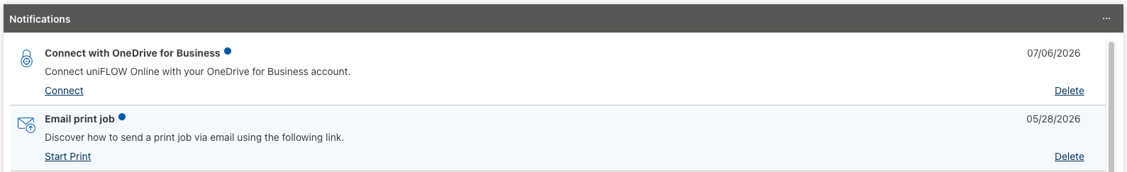 Notifications