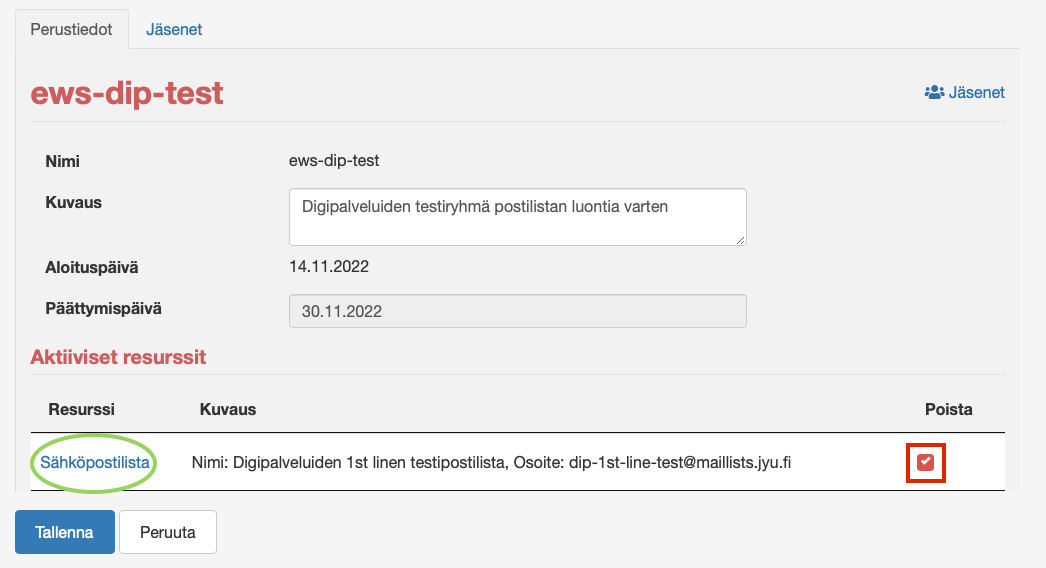 sähköpostilistan asetukset sähköpostilistan asetukset