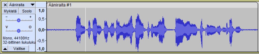 Audacityn aikajana Audacityn aikajana