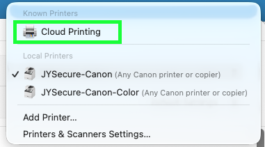 Cloud printing 