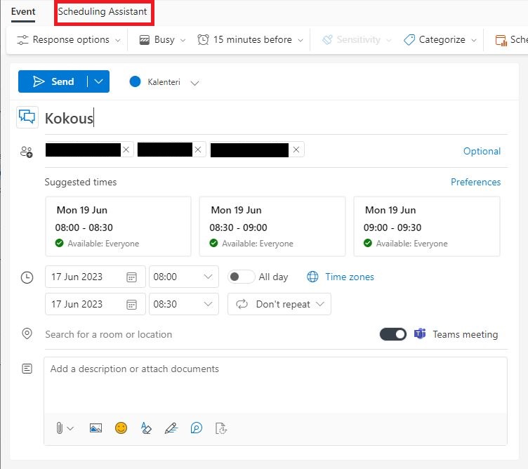 Outlook calendat to browser version.