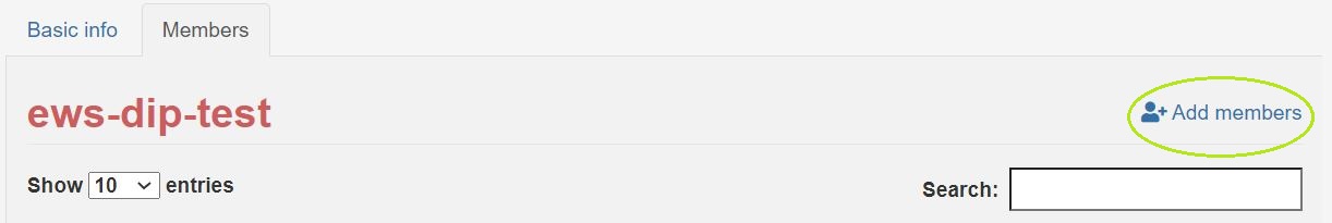 Members- tab, you can access more detailed member information. From this page you can add members or delete them.