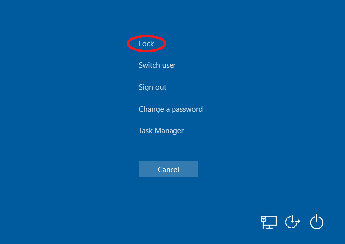 windows lukitseminen