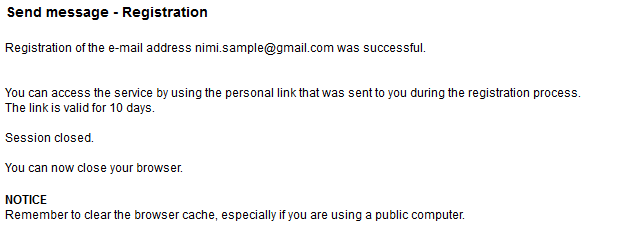 Follow the instructions on the website.