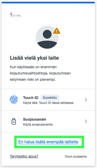 Lisää vielä yksi laite- ikkuna.