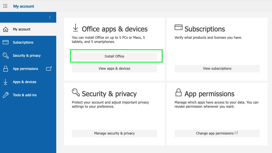 Microsoft 365 Officen asennus