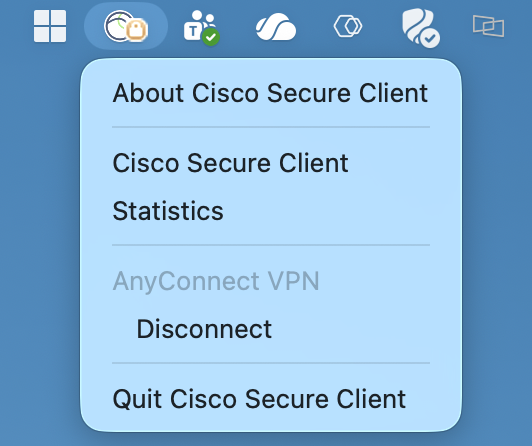You can find application in Mac, right corner