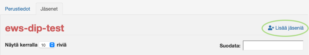 Etyötilan jäsenten lisäys-nappi Etyötilan jäsenten lisäys-nappi