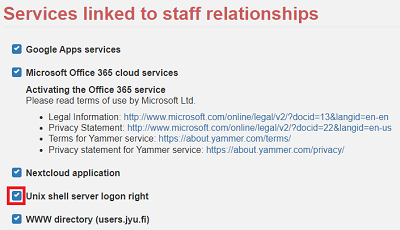 Suorakäyttöoikeuden aktiointi