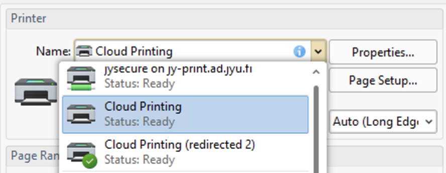 Cloud printing- printer
