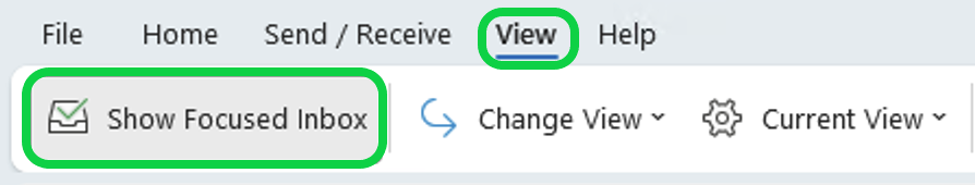 In the Outlook desktop app, you can remove the sorting by going to the toolbar, selecting "View," and then "Show Focused Inbox".