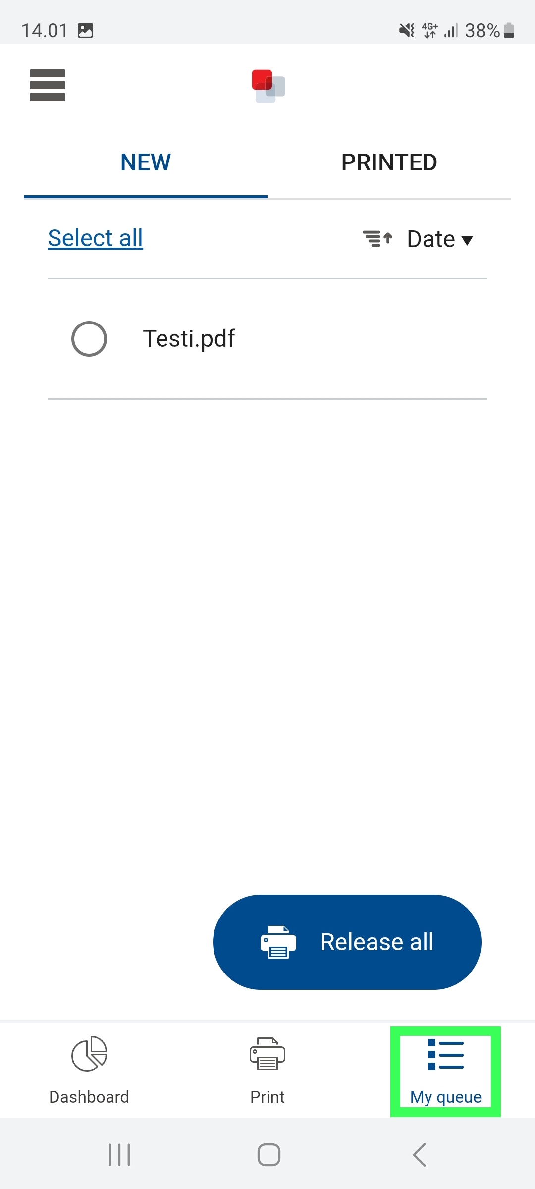 My queue.