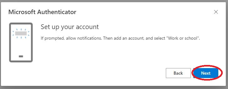 You will then be asked to add an account. Don't do this yet! Click "Next".