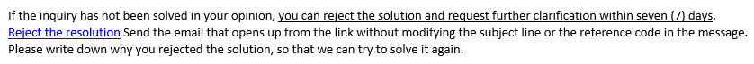 resolution email