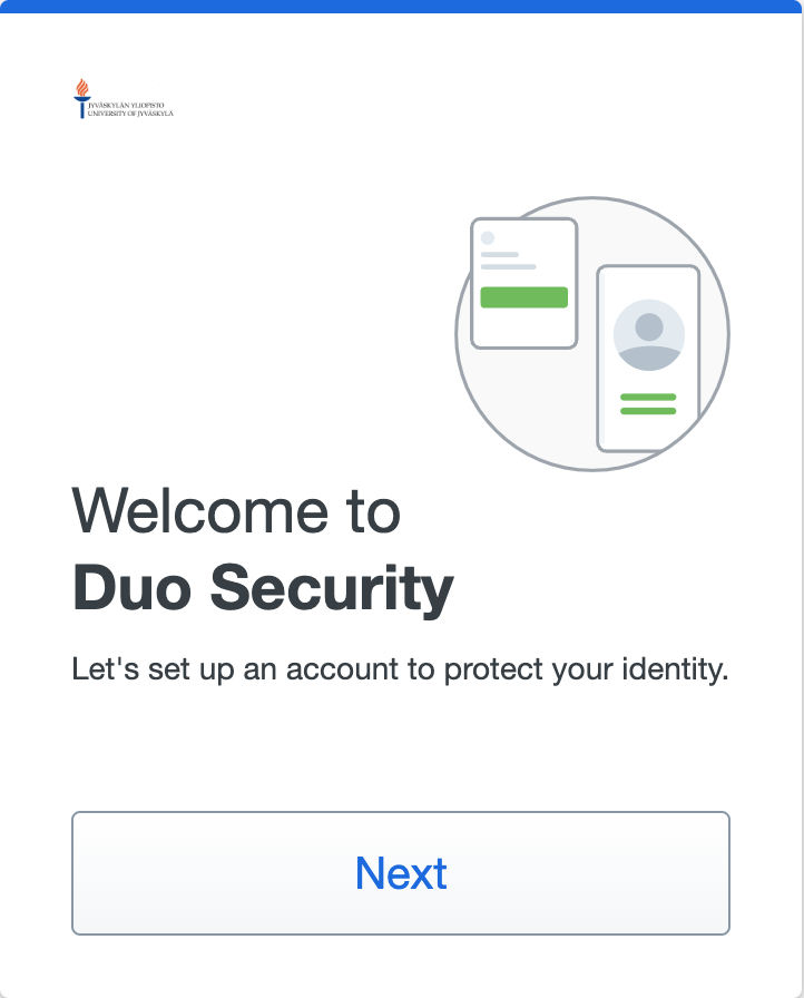 Welcome to Duo Security- window